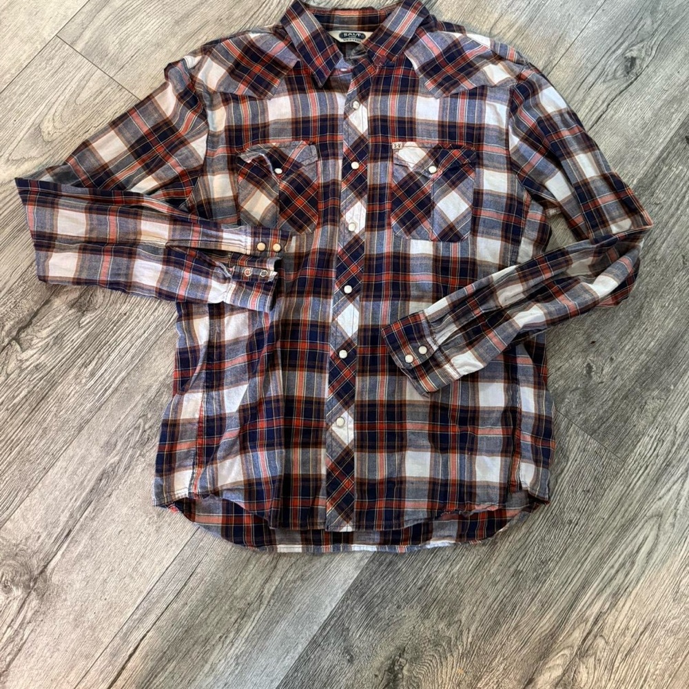 Salt valley western men’s pearl snap button down